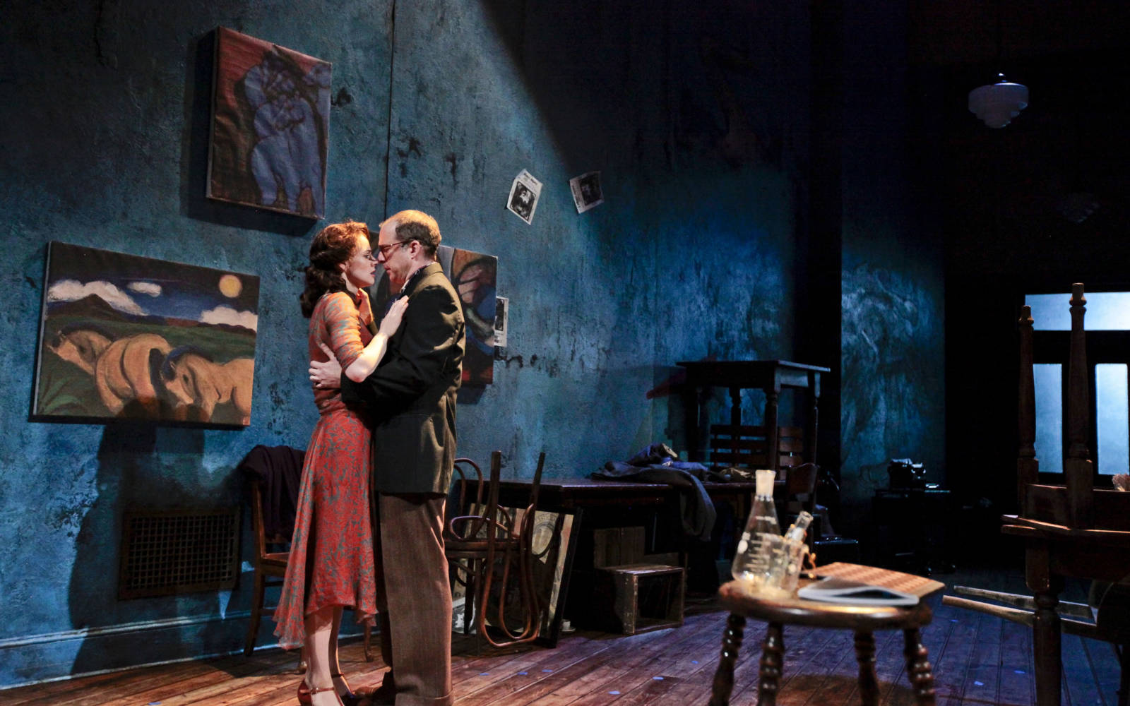 Teal Wicks and Daniel Jenkins in The Blue Flower.